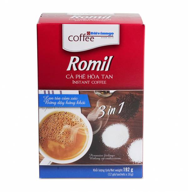Cà phê hòa tan 4in1 Romil Sữa Dừa